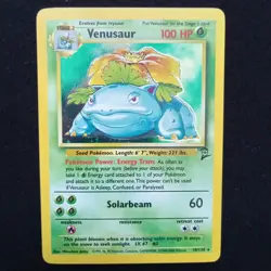 #18 Venusaur 18/130 Base Set 2 Holo Pokemon Card TCG - Image 1