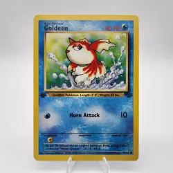Goldeen 1st Edition Jungle Pokemon Card 53/64 Common 1999 WOTC Vtg - Image 1