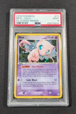 Pokemon Card Holo Mew 10/92 PSA 9 MINT ex Legend Maker - Image 1