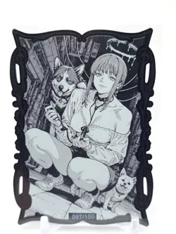 Goddess Story - Black Metal Waifu Trading Card - Makima & Marin- NUMBERED 97/100 - Image 1