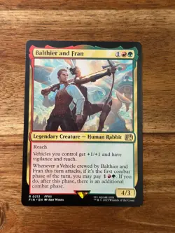 Final Fantasy Balthier and Fran non foil Magic MTG FIN213 - Image 1