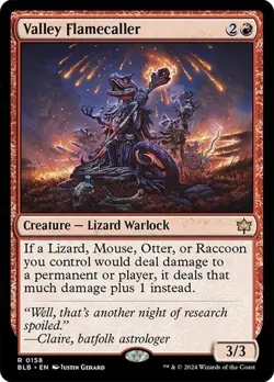 MTG-Valley Flamecaller Bloomburrow(NM)#158 - Image 1