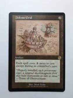 MTG Defense Grid (BRR) The Brothers War Retro Frame Artifacts Schematic Regular - Image 1