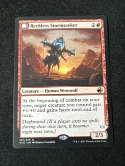 MTG Reckless Stormseeker 157/553 Storm Charged Slasher Midnight Hunt MID NM - Image 1