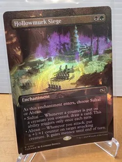 Borderless Hollowmurk Siege #387 MTG Tarkir: Dragonstorm Foil - Image 1