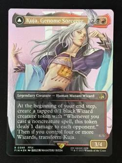 1x MTG Kuja, Genome Sorcerer (Borderless, Foil) - FINAL FANTASY (FIN) #399 - Image 1