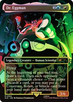 IN HAND - Dr. Eggman ✨RAINBOW FOIL✨ Secret Lair x Sonic - NM Magic MTG - Image 1
