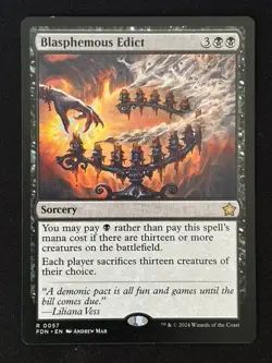 1x MTG Blasphemous Edict - Foundations (FDN) #57 - Magic the Gathering - Image 1