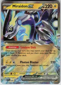 Pokemon Miraidon ex 028 SV: Scarlet & Violet Promo Cards Promo card NM - Image 1