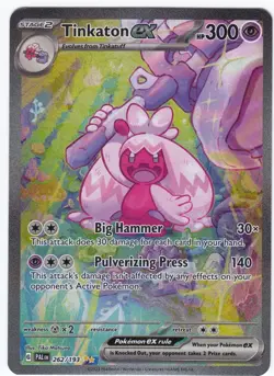 Tinkaton ex 262/193 Pokemon TCG SV02 Paldea Evolved Special Illustration Rare NM - Image 1