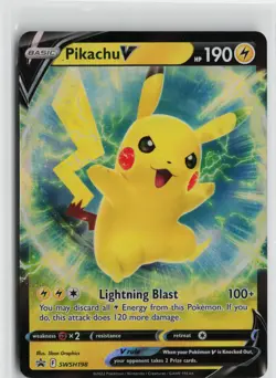 Pokemon Pikachu V - SWSH198 SWSH: Sword & Shield Promo Cards Promo card MP - Image 1