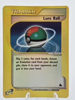 Lure Ball # 128/144 Reverse Holo Skyridge 2003 Pokemon - Image 1