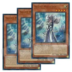 Yugioh - Silent Magician x 3 - 1st Edition Ultra Rare LP - Free Holo Card - Image 1