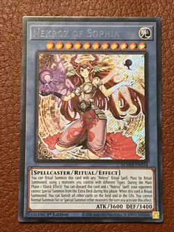 Nekroz of Sophia BLMM-EN134 Secret Rare 1st Ed NM Yugioh - Image 1