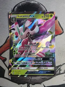 Lurantis GX 15/149 2017 Pokemon Sun & Moon Holo LP/MP Card - Image 1
