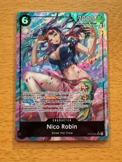 Nico Robin Alt Art OP12-087 NM One Piece Card Game English - Image 1