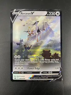 Pokemon TCG Arceus v SWSH204 Sword & Shield Promo Card NM Figure Collection Box - Image 1