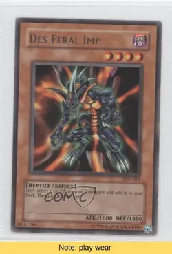 Des Feral Imp (R) Unlimited YuGiOh Dark Crisis #DCR-014 2003 READ 1l2 - Image 1