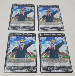 Dragon Ball Super Card Game Announcer, Ever-Curious TB2-066 C Common x4 Playset - Image 1