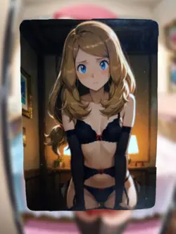 Serena Pokemon Anime Waifu Sexy Goddess Doujin Lewd Hentai Card - Image 1