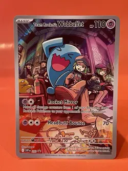 Team Rocket’s Wobbuffet - SV: Scarlet & Violet Promo 203 Pokemon Card - Image 1
