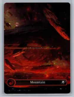 MTG Mountain (0370) (Borderless) (Galaxy Foil) #370 Edge of Eternities - Image 1