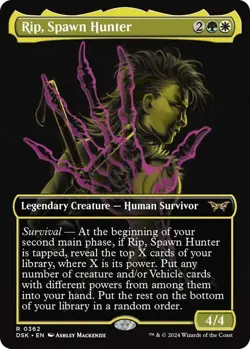 Rip, Spawn Hunter Showcase Foil - DSK 0362 - NM - MTG Magic - Image 1