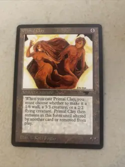 MTG Magic the Gathering Primal Clay (61/101) Antiquities LP - Image 1