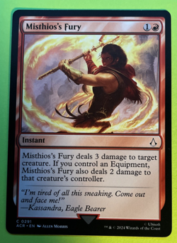 Misthios's Fury ACR 291 MTG NM/M Never Played - Image 1