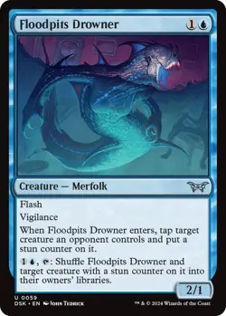 Floodpits Drowner Foil - DSK 0059 - NM - MTG Magic - Image 1