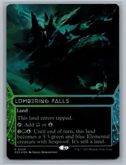 MTG Lumbering Falls (0024) (Borderless) #24 Edge of Eternities: Stellar Sights - Image 1