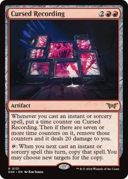 Cursed Recording Foil - DSK 0131 - NM - MTG Magic - Image 1