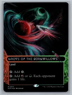MTG Edge of Eternities: #17 Grove of the Burnwillows (0017) (Borderless) - Image 1