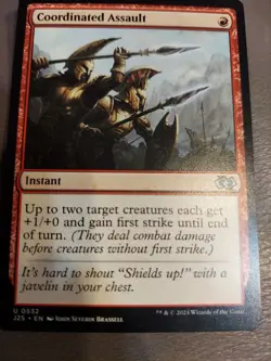 Coordinated Assault, Foundations Jumpstart, Near Mint x 1 MTG - Image 1