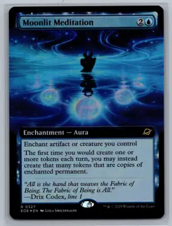 MTG Moonlit Meditation #327 Borderless Edge of Eternities - Image 1