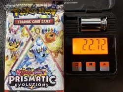 Pokemon Prismatic Evolutions Booster Pack Sealed 22.72g 3.66mm - Image 1