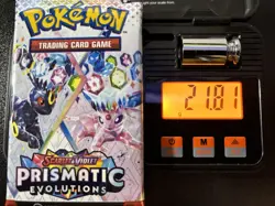 Pokemon Prismatic Evolutions Booster Pack Sealed 21.81g 3.70mm - Image 1