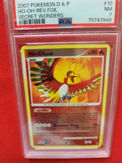 Graded Pokemon: Ho-Oh Secret Wonders Reverse Holo Rare #10 2007 - Vintage PSA 7 - Image 5