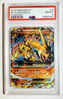 2014 Pokemon M Charizard EX (Y) 13/106 Flashfire Holo PSA 9 TCG - Image 1