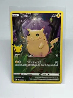 Pokemon Celebrations Pikachu Full Art Holo 05/25 NM 25th Anniversary! ⚡ 210 - Image 1