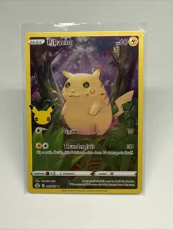 Pokemon Celebrations Pikachu Full Art Holo 05/25 NM 25th Anniversary! ⚡ 209 - Image 1