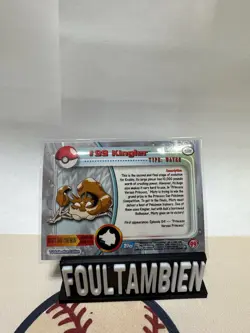 2000 Topps Pokemon TV Animation Edition Kingler Foil Card - Image 2