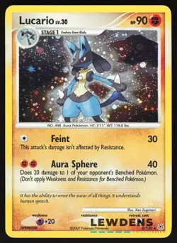 Lucario - 6/130 - Cosmos Holo Rare - Diamond & Pearl Base - Pokemon Card - 1 - Image 1