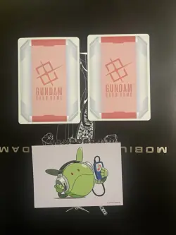 SDCC 2025 GUNDAM CARD GAME RESOURCE RP-001 & RP-002 FOIL TCG PROMO BANDAI - Image 2