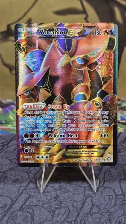 Pokemon TCG Volcanion EX 107/114 Steam Siege Full Art Ultra Rare Holo Card NM - Image 1