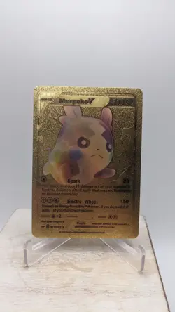 Nintendo Pokemon Morpeko V 079/202 Gold Metal Foil Fan Art Card HP170 - Image 1