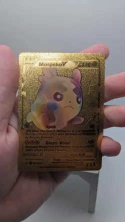 Nintendo Pokemon Morpeko V 079/202 Gold Metal Foil Fan Art Card HP170 - Image 3