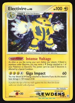 Electivire - 3/130 - Cosmos Holo Rare - Diamond & Pearl Base - Pokemon Card - Image 1