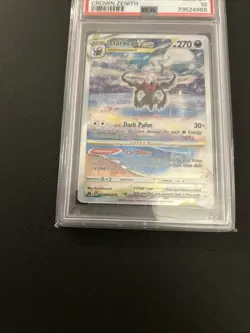 English Darkrai VSTAR GG50/GG70 Crown Zenith: Galarian Gallery Holo Card PSA 10 - Image 4