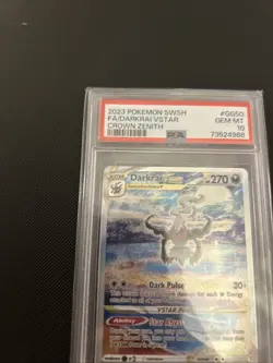 English Darkrai VSTAR GG50/GG70 Crown Zenith: Galarian Gallery Holo Card PSA 10 - Image 5